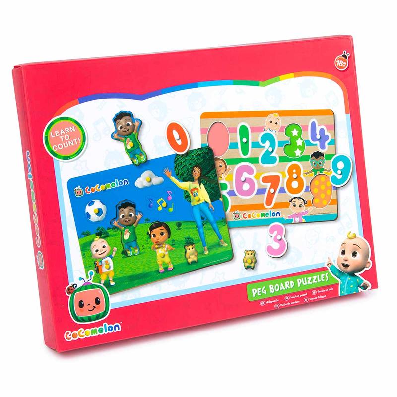 CoComelon Peg Board Puzzles | Cocomelon Wooden Puzzles 1