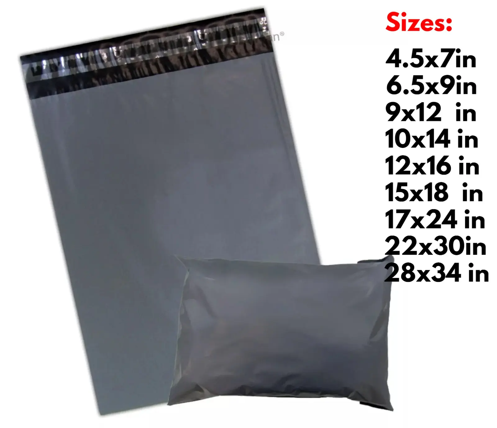 Grey Plastic Postage Mailing Bags Strong Self Seal Postage Packaging for Secure Shipping