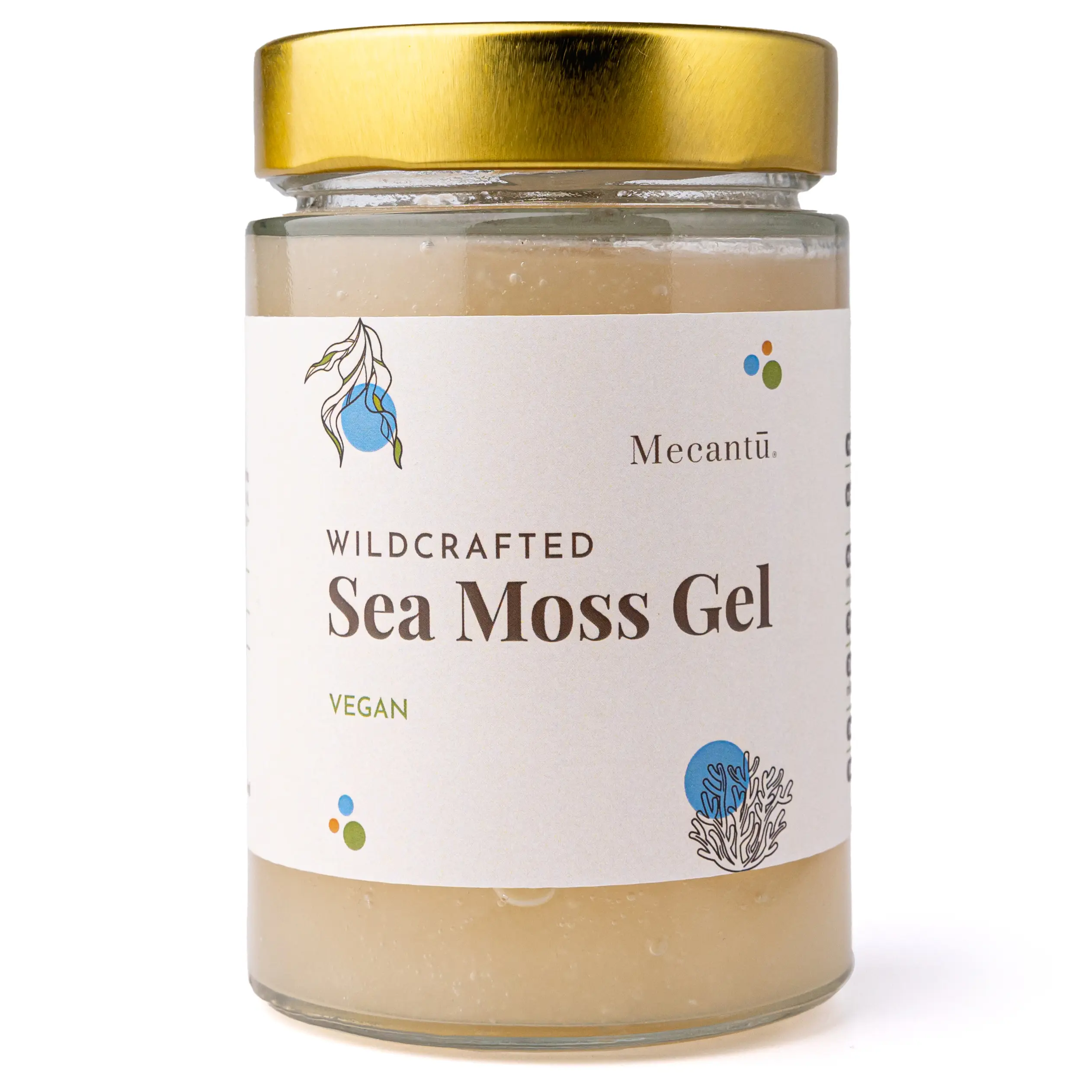 Mecantu Golden Sea Moss Gel (Nutrient-Rich & Versatile), Boost Energy, Immunity, and Skincare Routines
