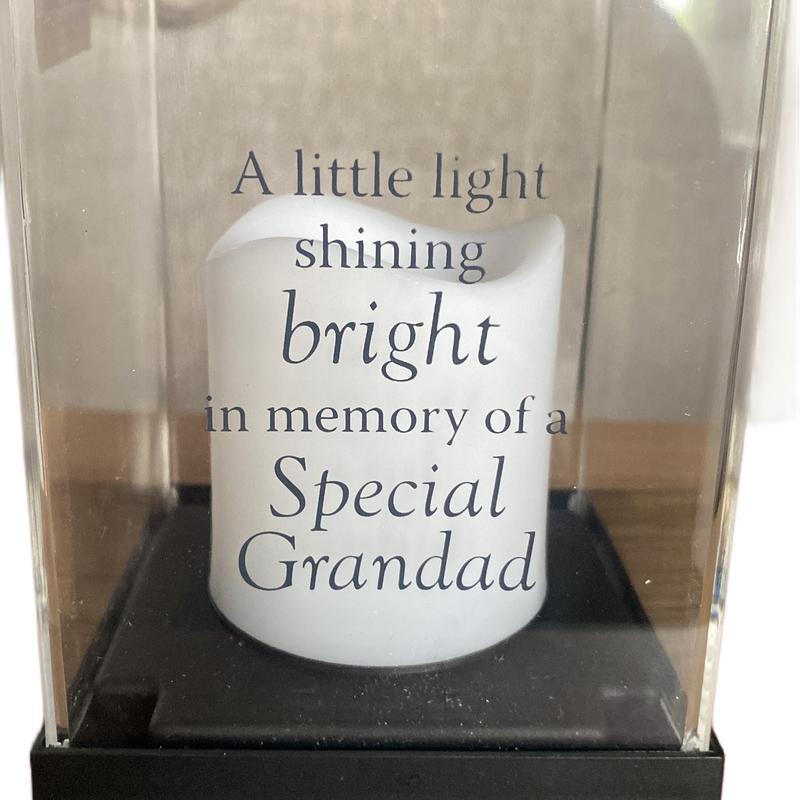 Grandad Grave memorial light up lantern 1