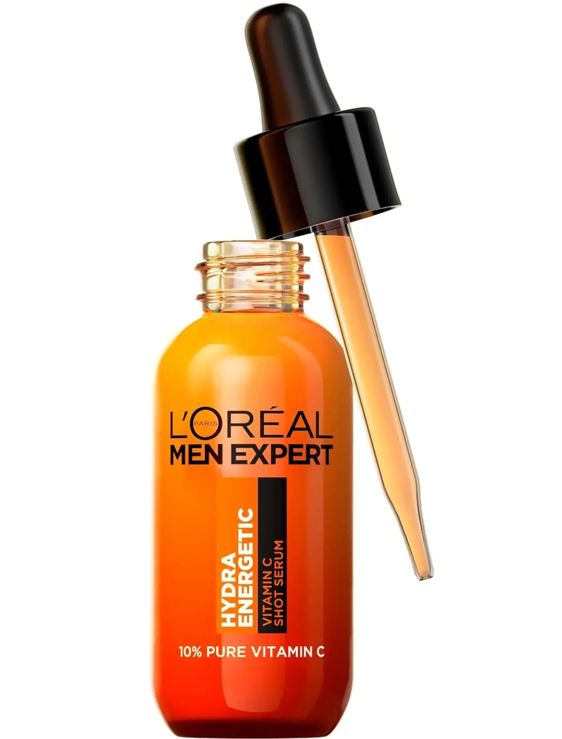 L'Oréal Men Expert Hydra Energetic, 10% Pure Vitamin C Shot Serum, For Brighter, Smoother and Refreshed Skin, 30ml