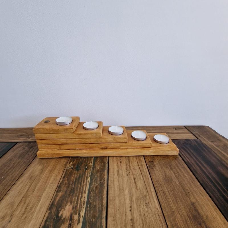 wood candle holder 8