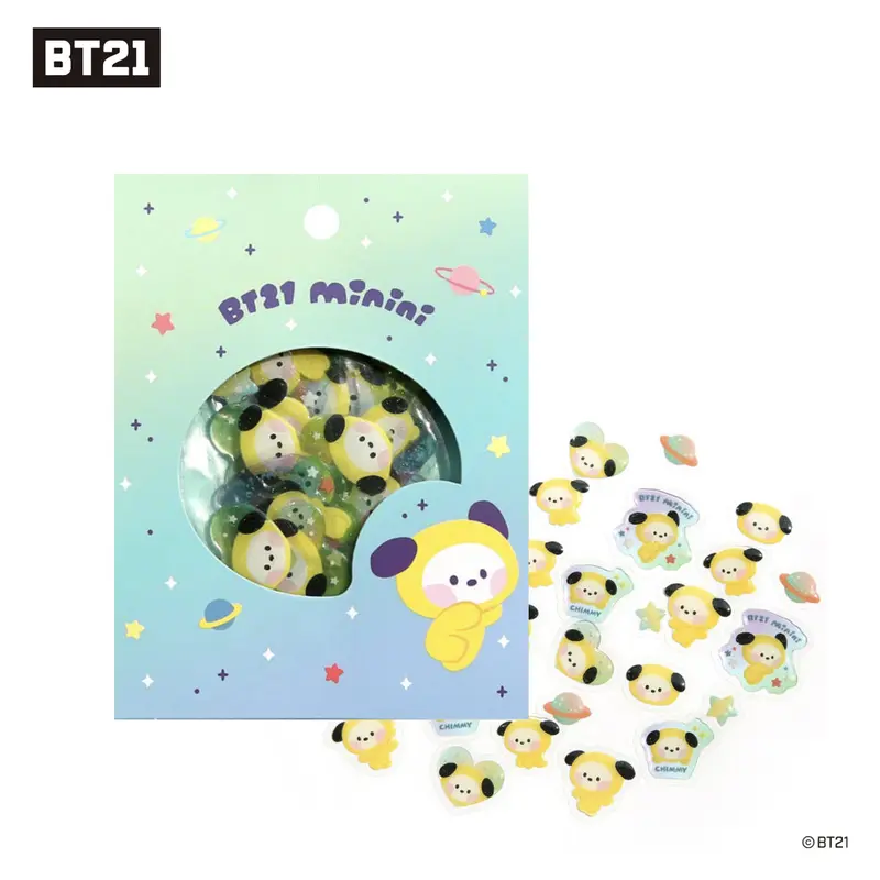 BT21 Minini Flake Sticker - Chimmy Tata Koya Cooky Mang Shooky RJ [LINE FRIEDNS Official Product] 8