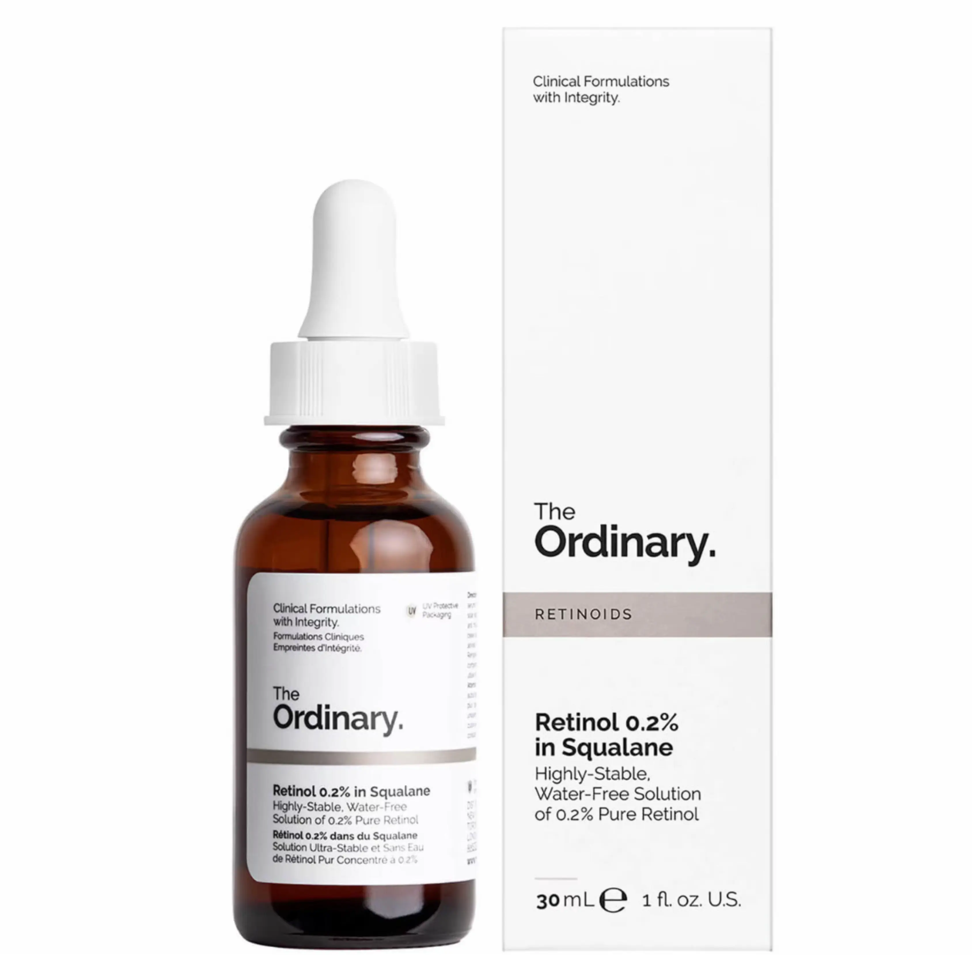 The Ordinary Retinol 0.2% in Squalane 30ml, the ordinary skincare, ordinary amazing, Fades Dark Spots & Hyperpigmentation, Uneven Skin Tone, skin tint, Anti Aging, Early Aging Signs, Skin care, face serum, all skin types moisturizing serums & Comfort