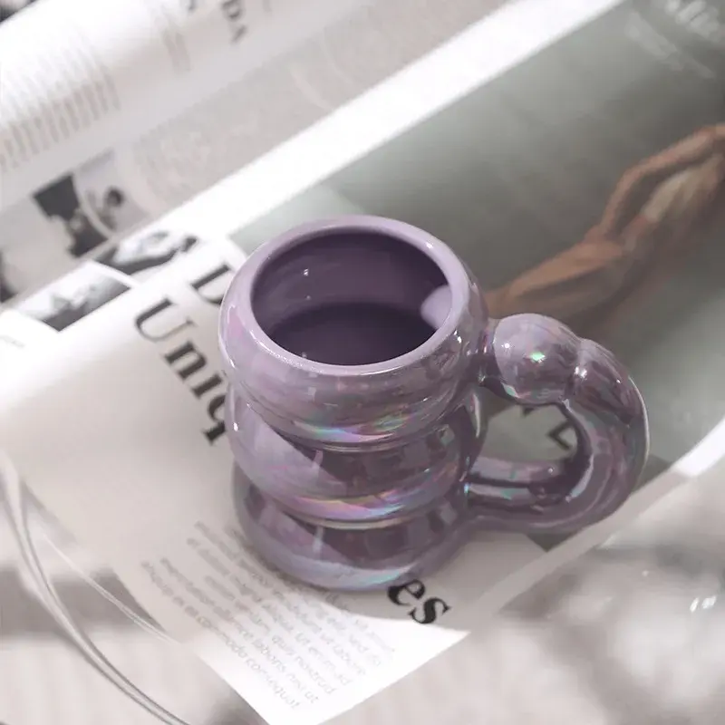 420ml Ceramic Chubby Mug Creative Nordic Coffee Cup Cute Office Afternoon Tea Cloud Mugs Kitchen Drinkware Home Accessories Tumbler Washable 7