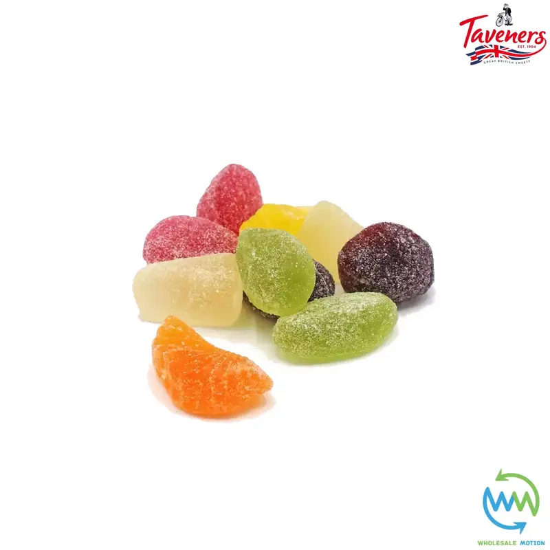 TAVENERS FRUIT JELLIES Sweets GUMMY Candy JELLY GUMMIES SUGAR COATED PICK N MIX Jellies Candies Snack Retro 1