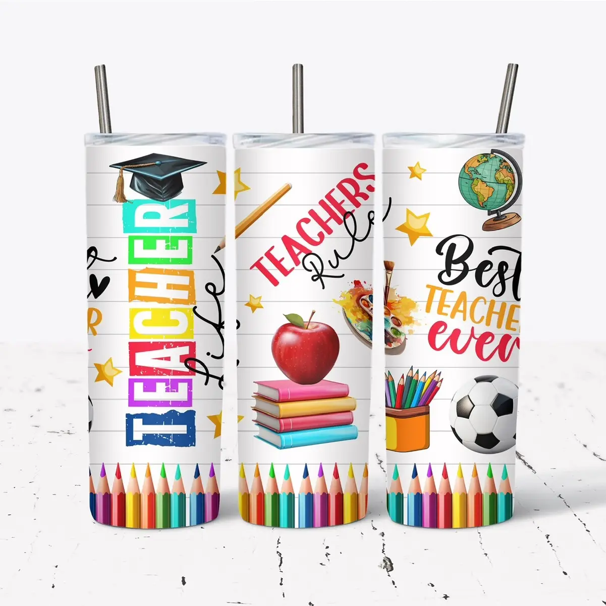 Teacher 20oz tumbler Drinkware Flasks