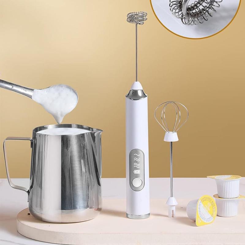 Product Introduction of ⭐[Delivery In 2-3 Days]⭐Rechargeable Electric Milk Coffee Frother Whisk Egg Beater Handheld Frappe Mixer 21