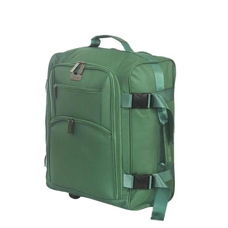 CHARKHAH Hand Carry Luggage Case Trolley on Wheels, 1.9 kg Lightweight, 37L Capacity, 47cm x 36cm x 20cm, Cabin Suitcase 4