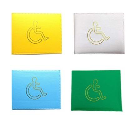 AlezyB - Disabled Badge Holder, PU Leather Badge Wallet Protector Disabled Parking Permit Cover Holder - DB5 3