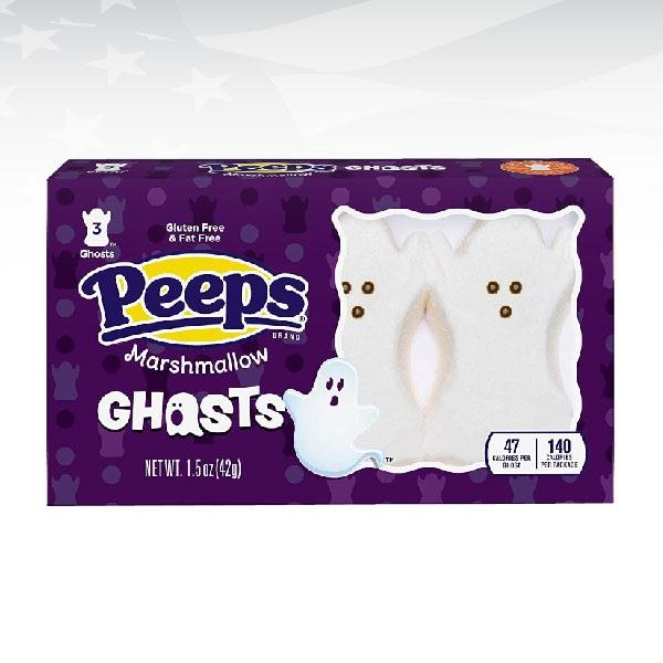 Peeps Marshmallows 3 Pack - Snowmen, Trees, Gingerbread Men, Pumpkins, Skulls, Ghosts & Monsters Available - Halloween Sweet Sugar Snack 2