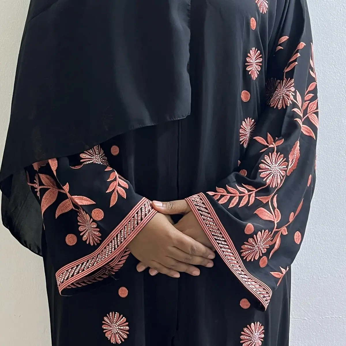 Zamzam Abaya - CORAL
