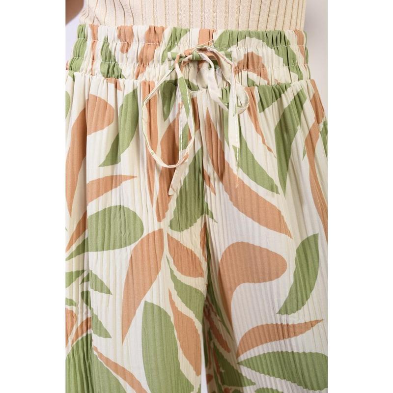 Abstract Pattern Wide Leg Trousers 5