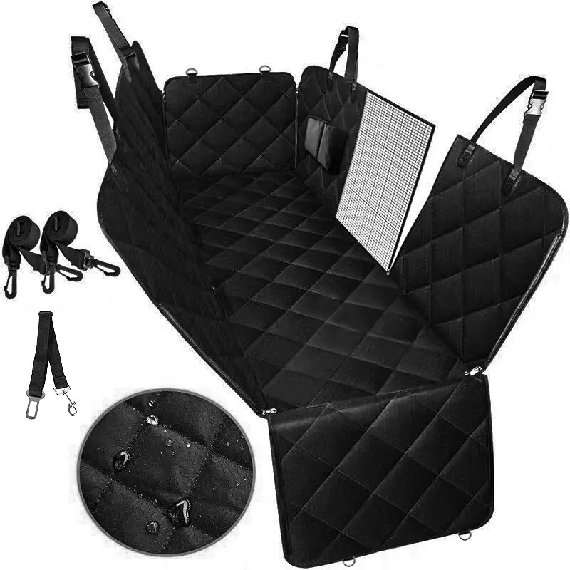 Heavy Duty 600D Waterproof Pet Car Seat Cover Dog Mat Rear Back Seat Hammock UK 1