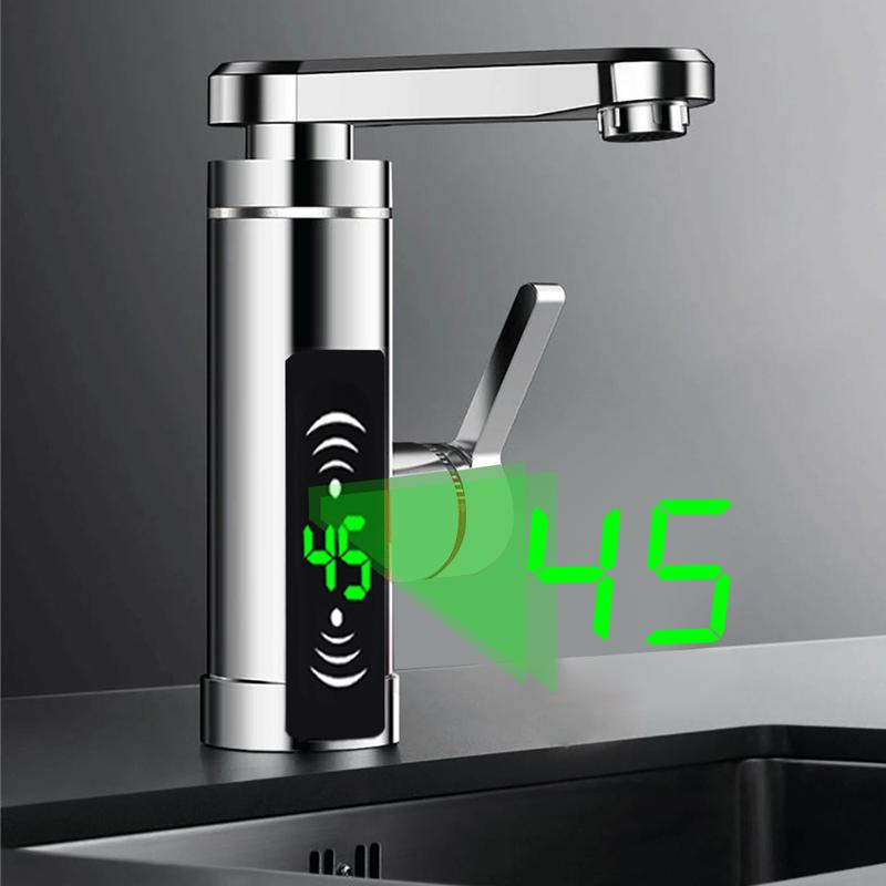 3000W Electric Faucet Instant Heating Continuous Heater Faucet with Digital LED Faucet 4