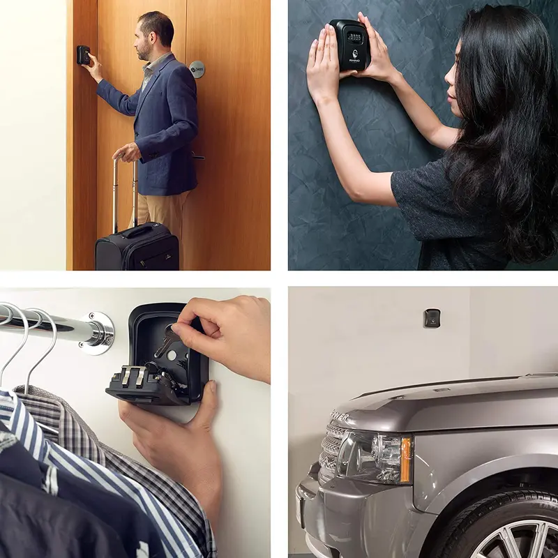 Key Safe Wall Mounted, Medium 85 x 119 x 36 mm, Outdoor, Mounting Kit, for Home Office Industries Vehicles 3
