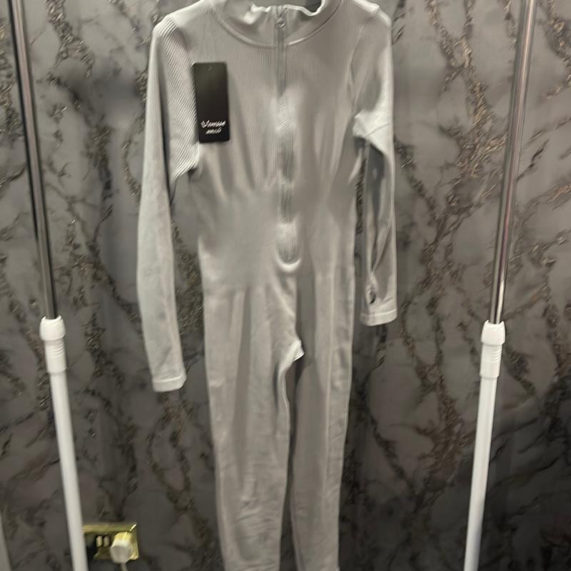 Zip Up Ribbed Jump Suit 7