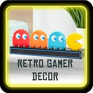 Pac-Man LED Night Light 3 Modes Colorful Pixel Game 3D Icon Light USB Rechargeable Anime Atmosphere Table Lamp Ornaments Toys 1