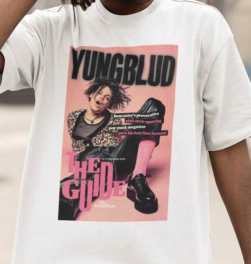 YUNGBLUD Music For Lovers White T-Shirt Cotton Full Size