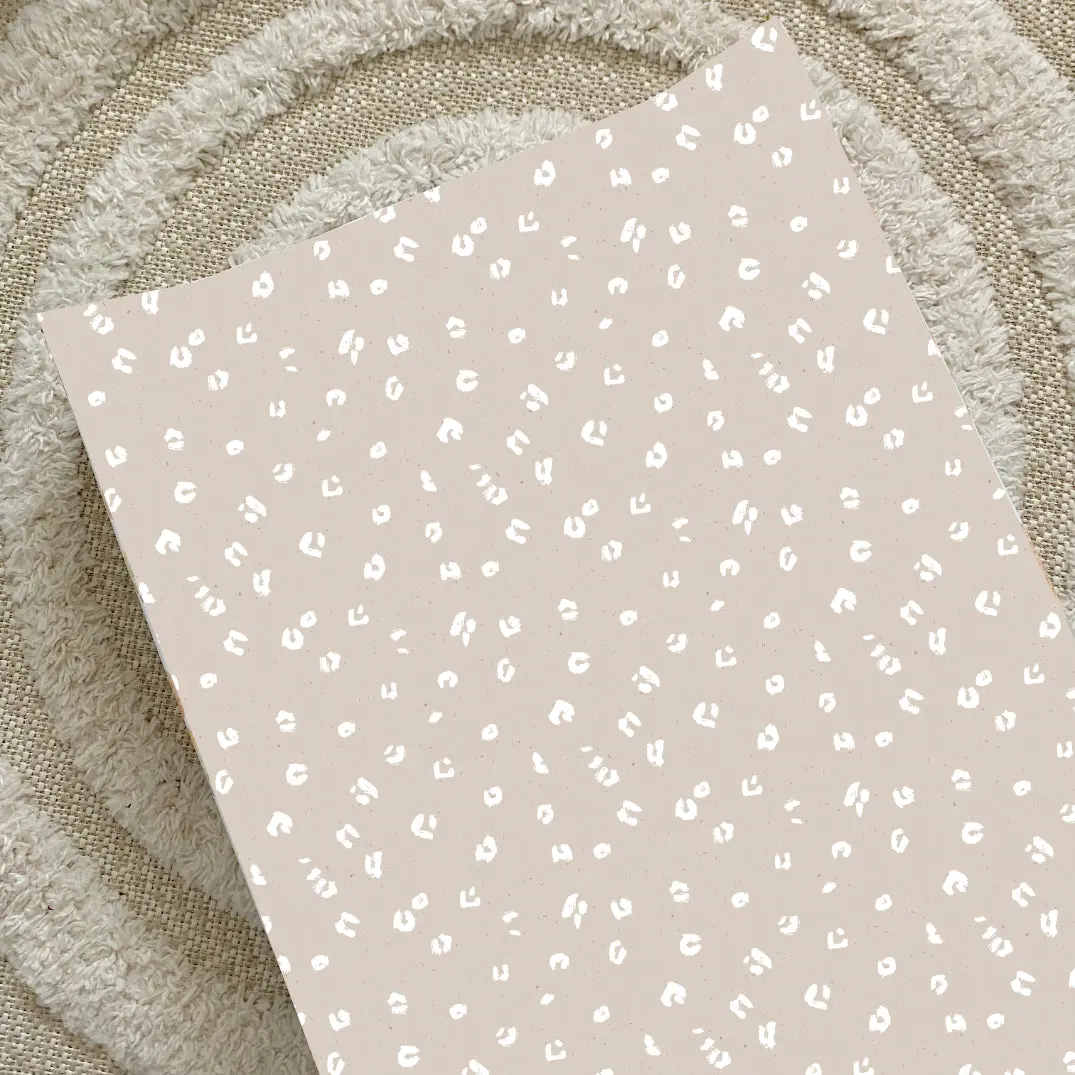 Anti-Roll Wedge Baby Changing Mat - Sand Animal Print