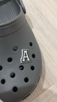 Product Review of White letter shoe charms, from a**_ 0