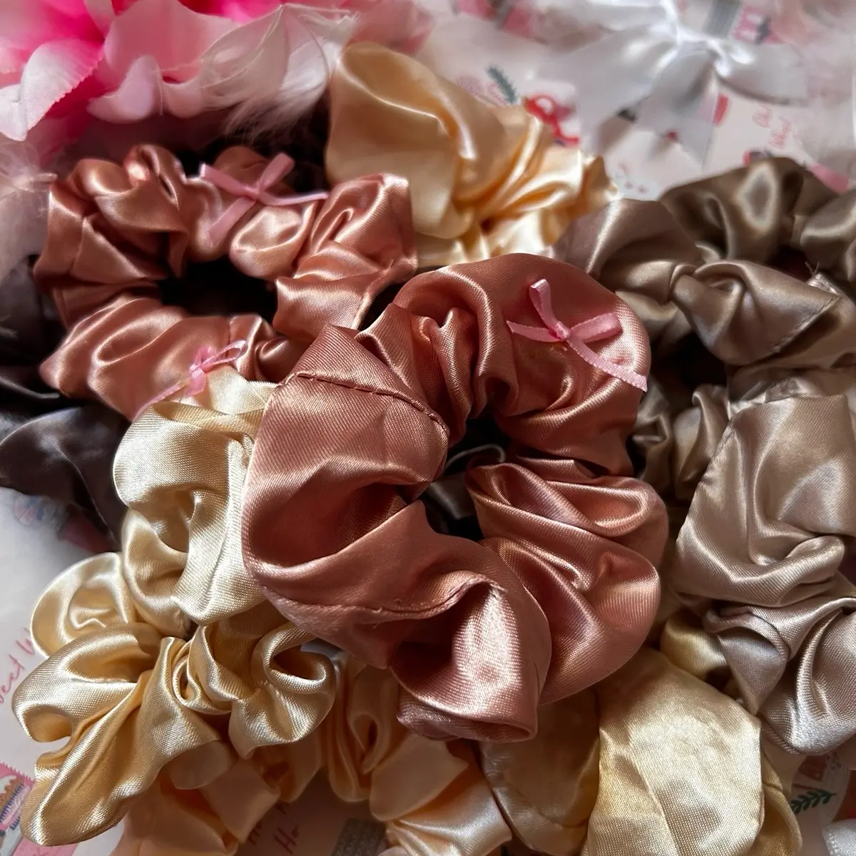 Women's Silk Scrunchies - Fashion Hair Accessories