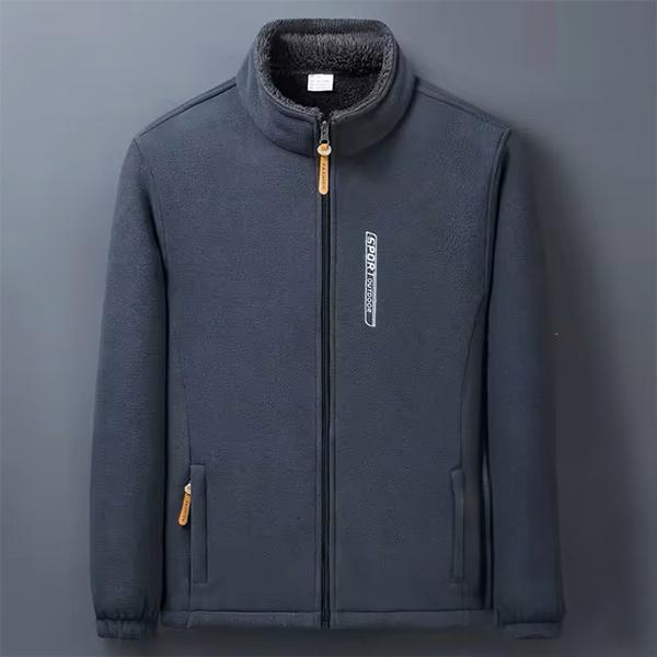 Men's Winter Fleece Jacket - Warm, Lightweight, Windproof Outdoor Zipper Coat Casual Menswear 3