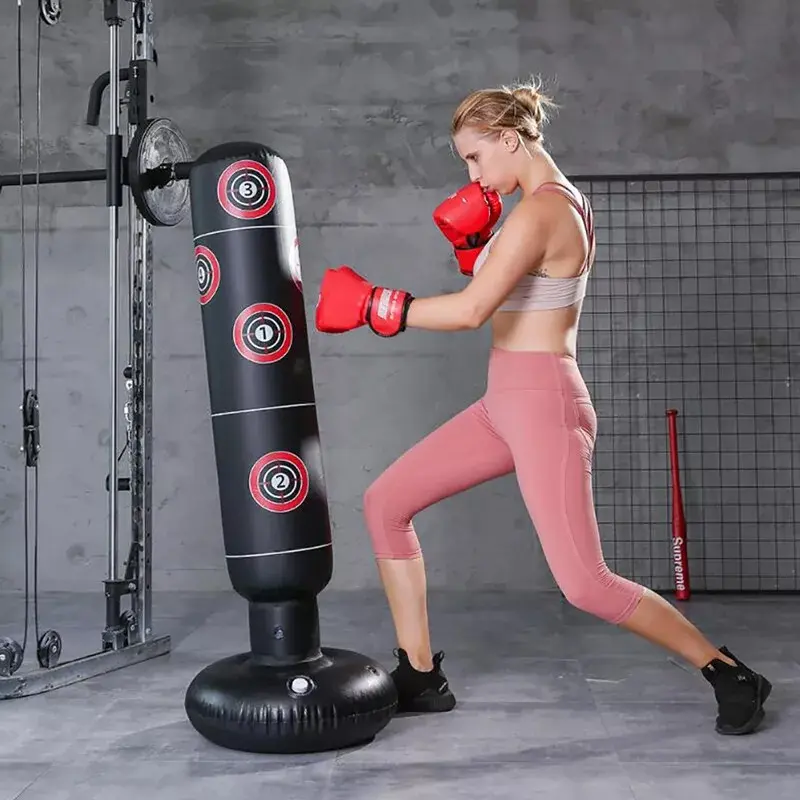 Sport Heavy Duty Free Standing Boxing Punch Bag Kick Adults Kids Kickboxing MMA 2