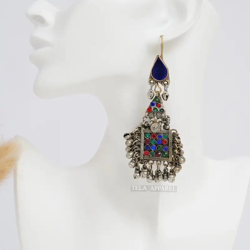 Afghan Earring Jewelry - Traditional Handmade Design 6