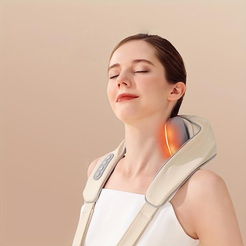 Shiatsu Shoulder And Neck Massager With Heat - Electric Acupressure Deep Kneading Massage For Hands-Free Relief - Ideal Gift For Parents, Elders, Men, And Women Comfort shiatsu  massager neck  massager 4