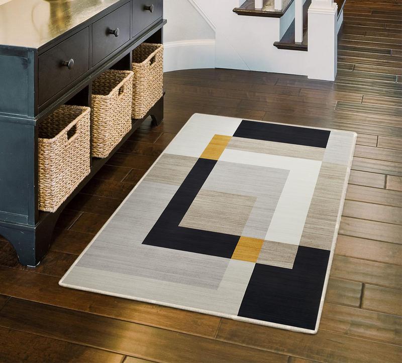 Imperial Rooms Milo Area Rug Living Room - Rug for Bedroom, Geometric Style Modern Kitchen Carpet - Durable Super Soft Non Shedding Small Floor Rug Easy to Clean 2
