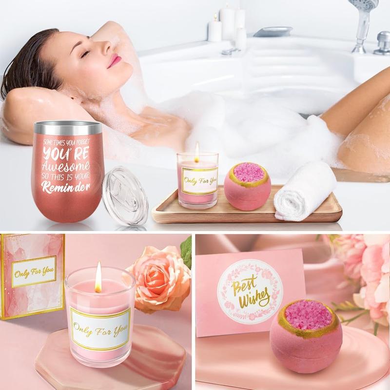 Birthday Pamper Gifts for Women, Relaxation Spa Bath Set for Friends Sister Bestie Women Coworkers Ladies Hamper Birthday Gifts Wellbeing Get Well Soon Gifts Body Care Pack 3