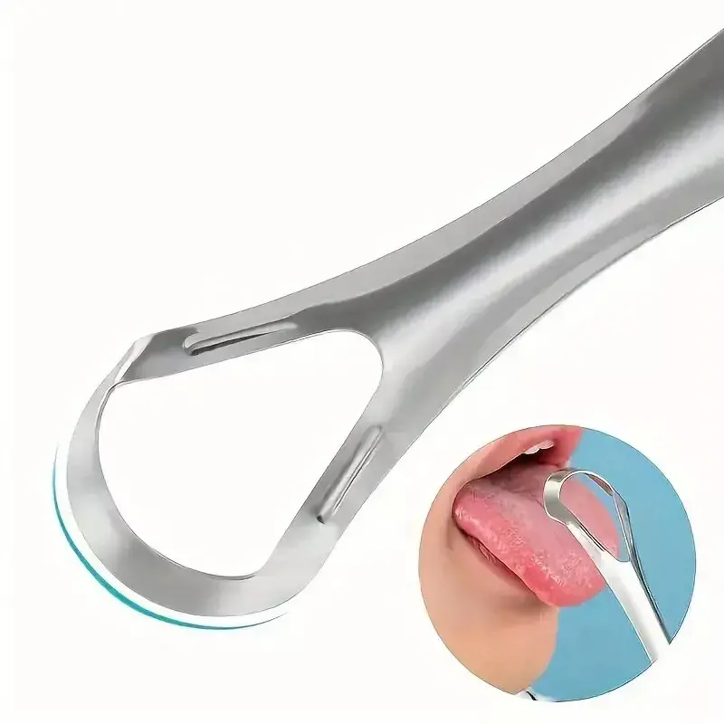 Tongue Scraper Cleaner Dental Care Stainless Steel Hygiene Oral Mouth Tounge UK