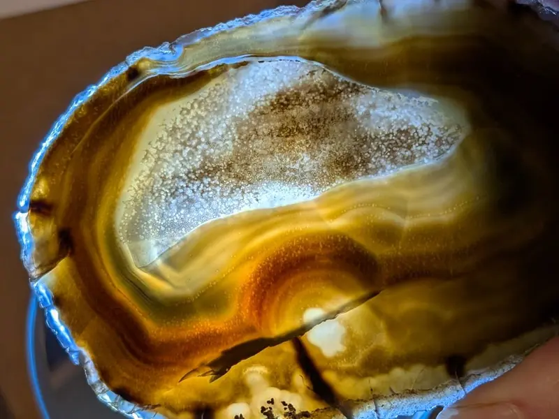 brown agate slice these are great with a light 2