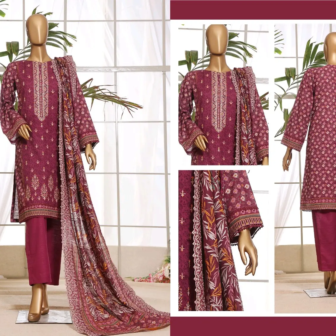Riwayat Embroidered Three Piece Suit