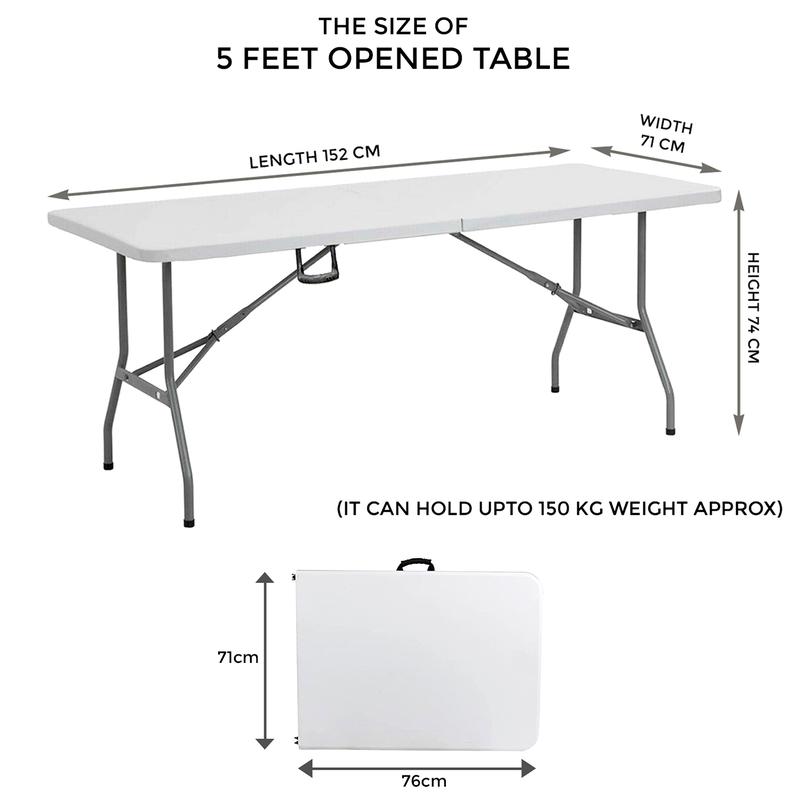Catering Camping Heavy Duty Folding Trestle Table Picnic BBQ Party 4ft 5ft & 6ft 7