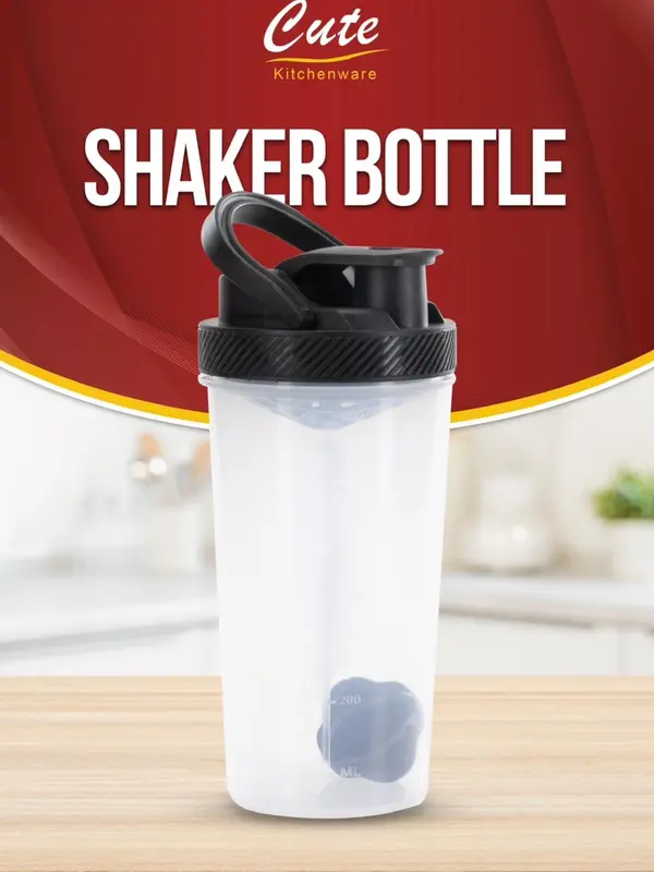 CUTE Shaker Bottle - Perfect for On-The-Go Hydration, Smoothies and Protein Shakes 0