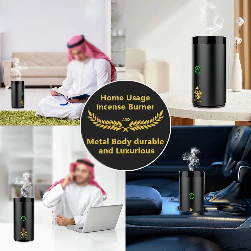 Bakhoor incense burner Rechargeable Arabic Incense Burner Aroma Diffuser Censer  Gift Light Scent 3