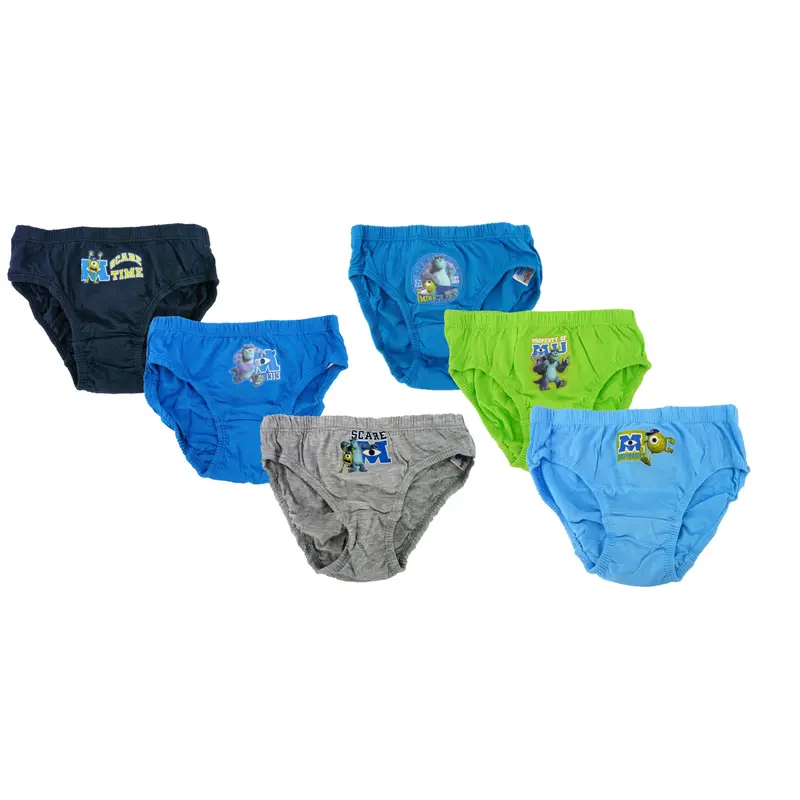 Monsters University "Scare Time" Boy's 6 Pack Cotton Briefs Underpants 3-6 Years 7