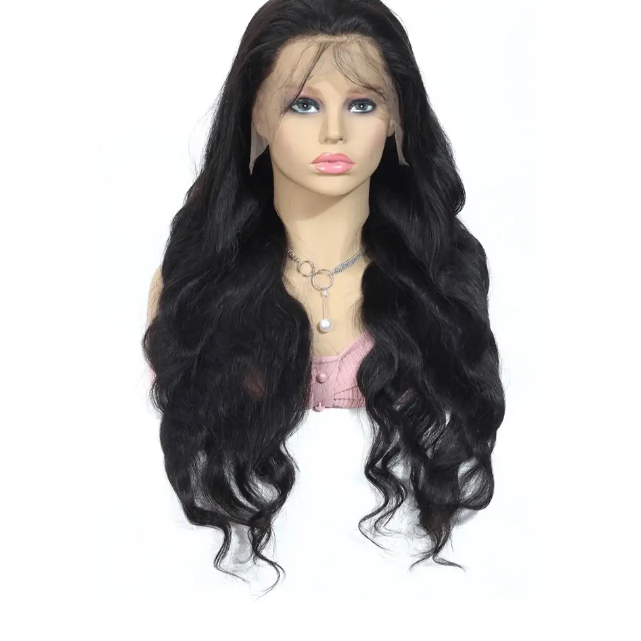 European Body wave front wig 24 inches. Cuticle Aligned Human Hair wig