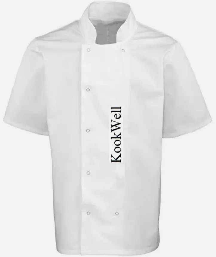 Chef Jacket Short Sleeve Unisex Chefs Jacket Black Chefwear Excellent Quality.