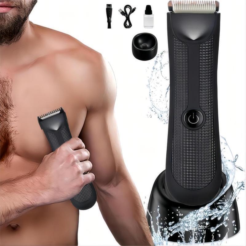 Product Introduction of Portable USB Electric Body Hair Trimmer, 1 Set Multifunctional Rechargeable Hair Clipper Kit, Comfort Waterproof Body Hair Trimmer with Low Noise, Hair Accessories, Durable Summer Gift 9