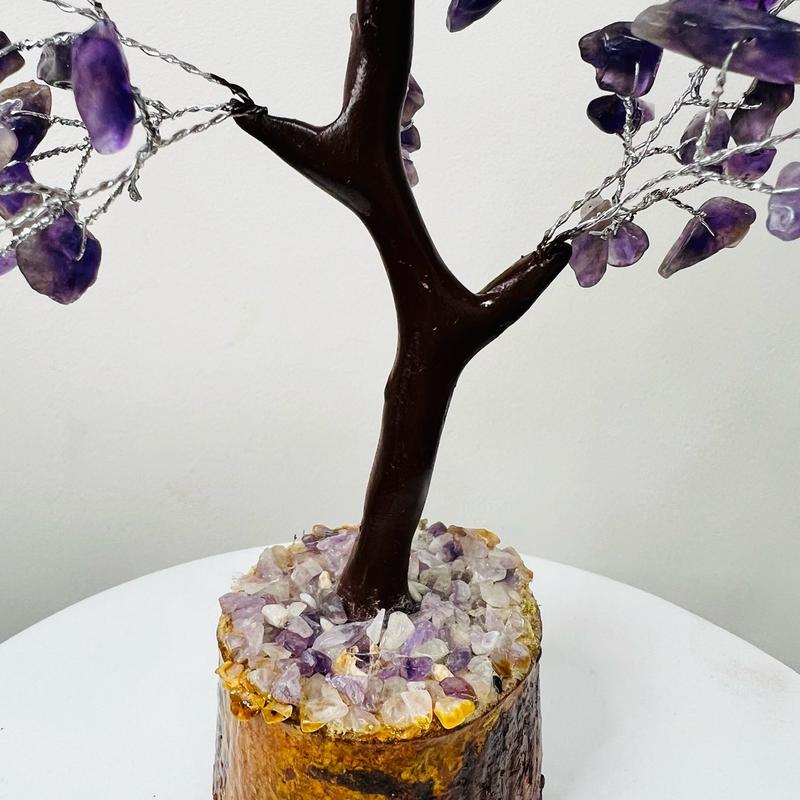 Amethyst crystal tree, handmade crystal bonsai tree of life, amethyst healing crystal , spiritual home decor 5