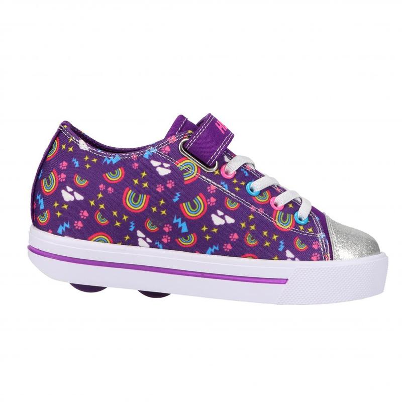 Heelys X2 Snazzy Girls shoes Purple / Multi / Rainbow 6