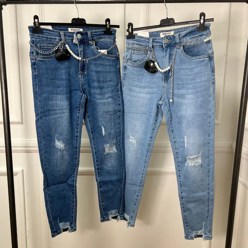 Miss Hussy - Women’s Distressed Stretch High Waist Skinny Jeans UP TO UK20 – Amelie 7