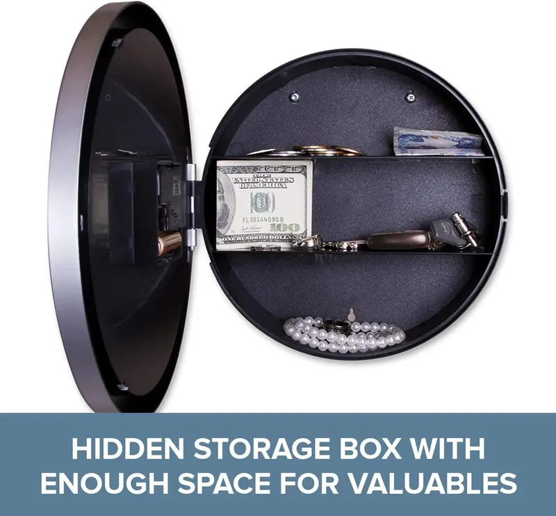 Secret Wall Clock Home Valuables Money Box Stash Cash Jewellery Gold Safe - Perfect for Safekeeping Your Valuables 5