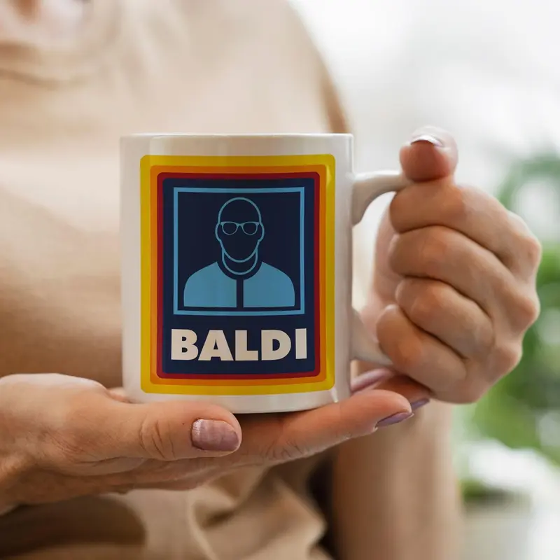 Baldi Gift Mug - Funny Novelty Present for Bald Men, Fathers Day, Grandad -Tumblers Cup Beverage Ceramic Washable Reusable Coffee mug travel  mug 3