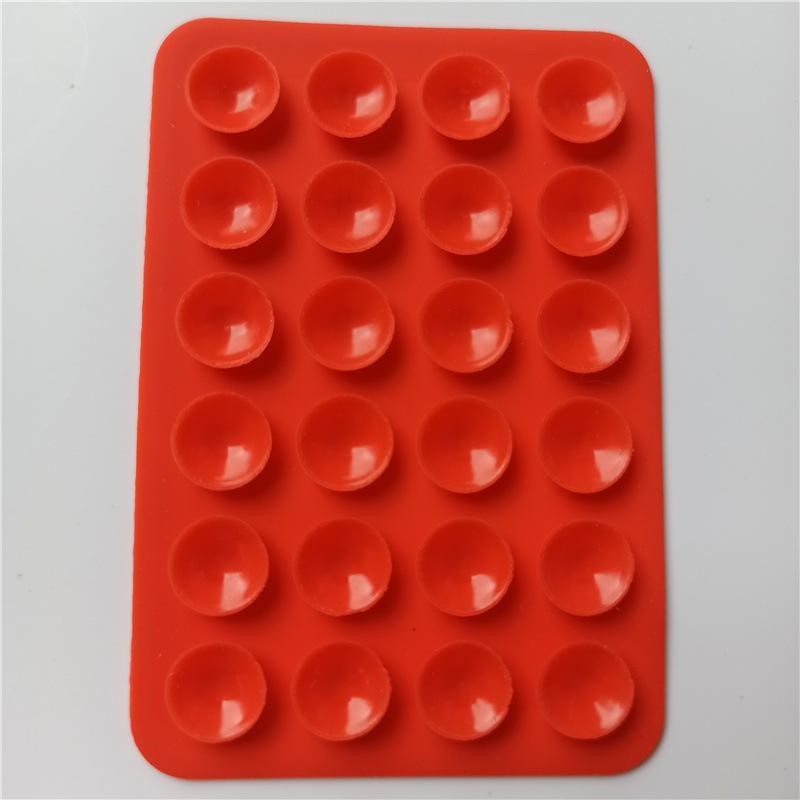 square silicone suction cup mobile phone tablet mobile power supply leather case with adhesive suction cup 8