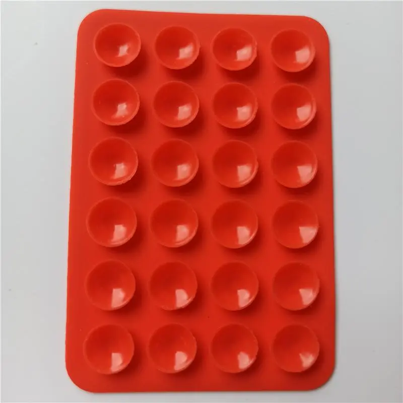 square silicone suction cup mobile phone tablet mobile power supply leather case with adhesive suction cup 8