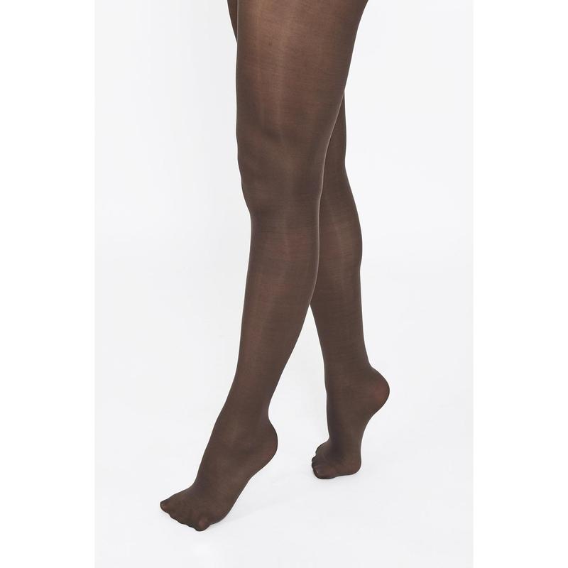 Lovall 40 Denier Tights - Hazel | Premium Grey Brown Tights | Ladder Resistant | Standard and Plus Sizes Available 1